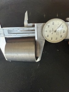 Machinable Tungsten Bucking Bar 2..180in LD x 2.025in SD X 2.435in Length 5.9Lbs