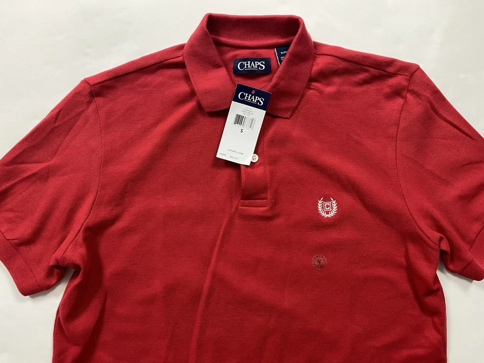 Chaps Men’s Short Sleeve Polo Shirt Size S - Image 2 of 4