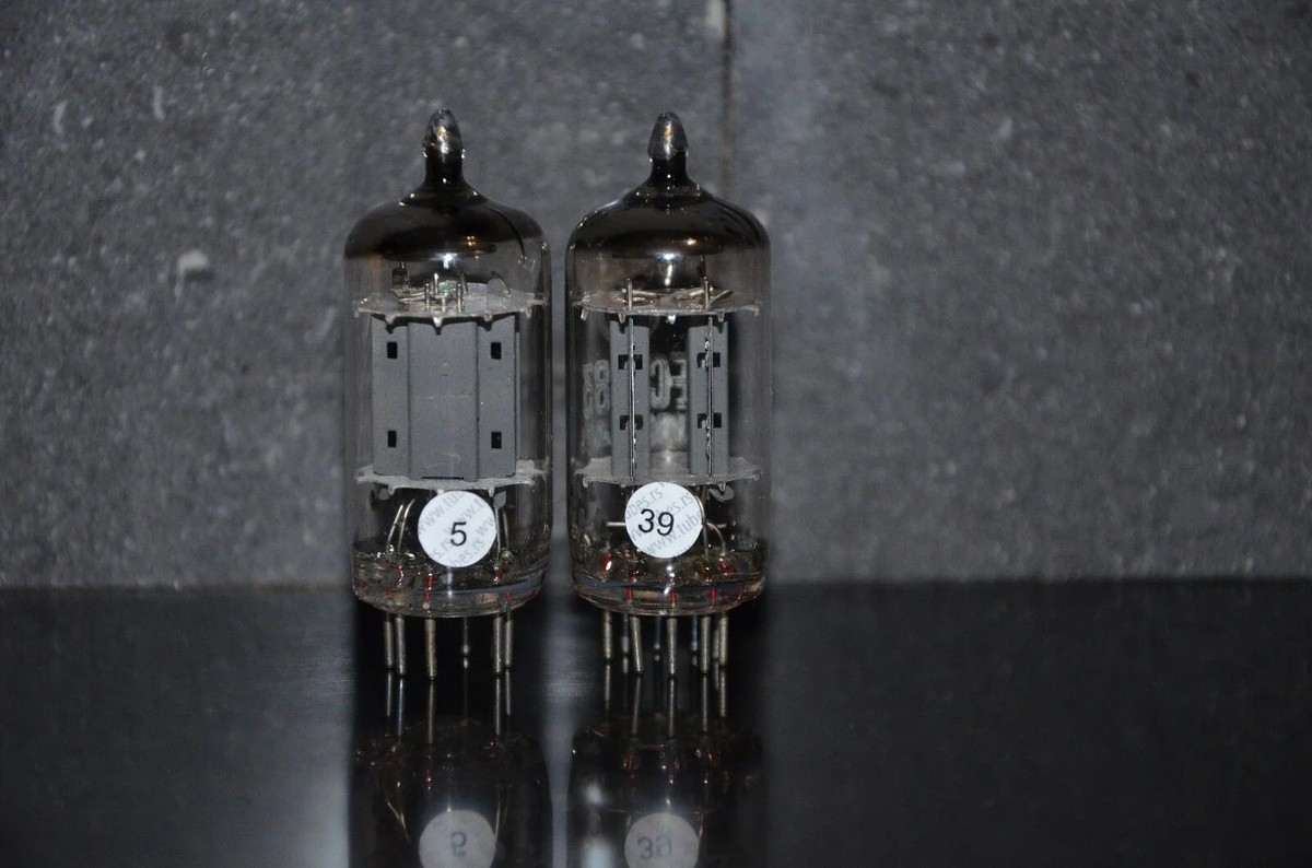 ECC83 12AX7 EI Yugoslavia Telefunken Long Smooth Plates 17mm NOS