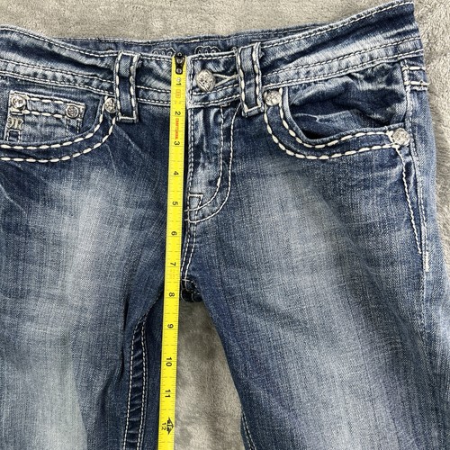 Jeans Miss Me vintage Y2K años 2000 talla 27 fácil recortado tiro bajo 29x22 - Imagen 20 de 21