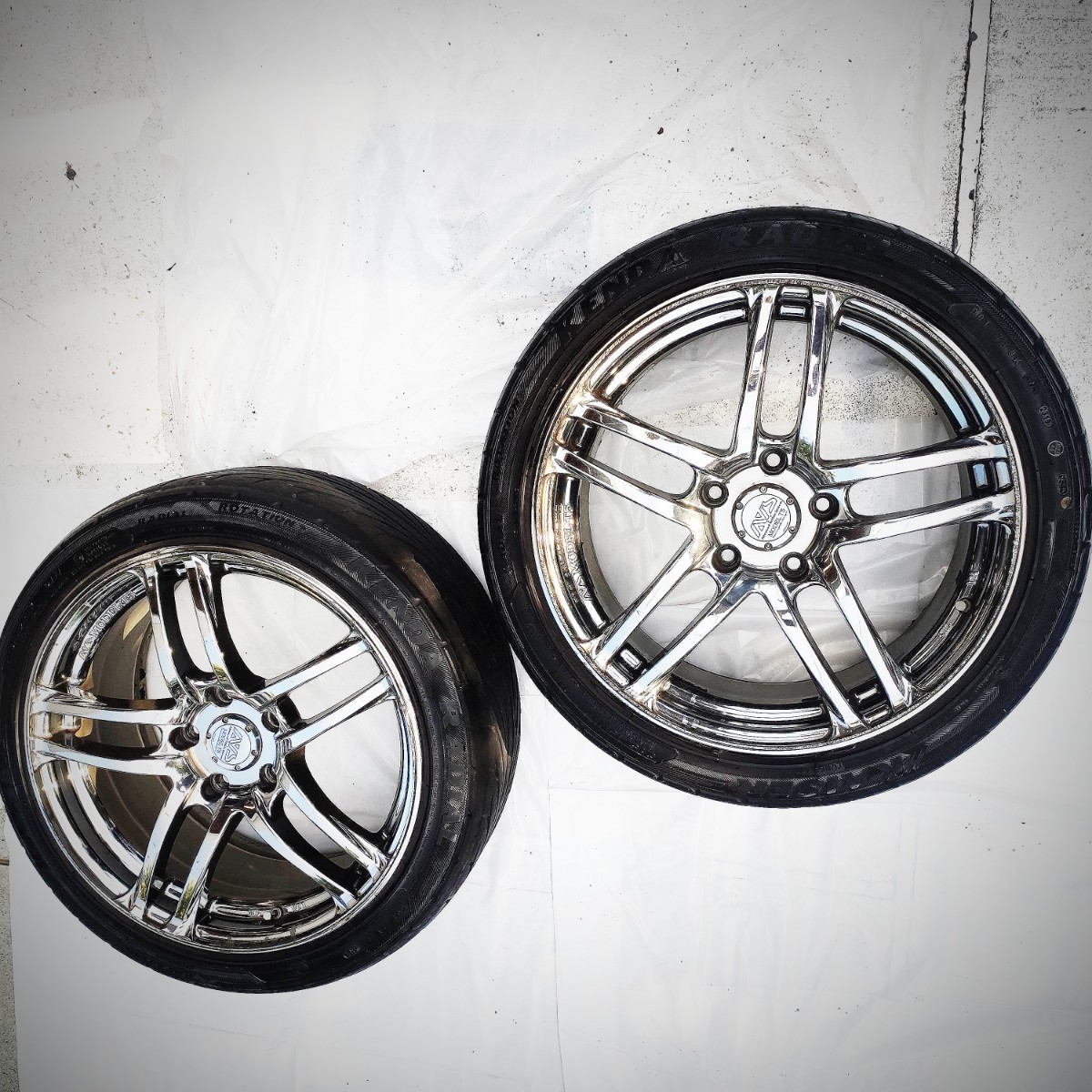 タイヤ・ホイール YOKOHAMA AVS MODEL5 17 8j 9j 5h114.3 Yahoo!オークション - YOKOHAMA AVS model5 モデル5 17インチ 9j