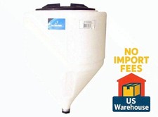 15 Gallon Cone Bottom Inductor Tank No Stand MDPE Full Drain 1-1/2" FPT