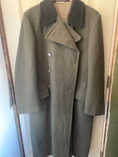 80s Era East German Vintage Wool Feildcoat/ Greatcoat