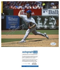 ETHAN ROBERTS SIGNED CHICAGO CUBS PITCHER 8x10 PHOTO - ACOA COA