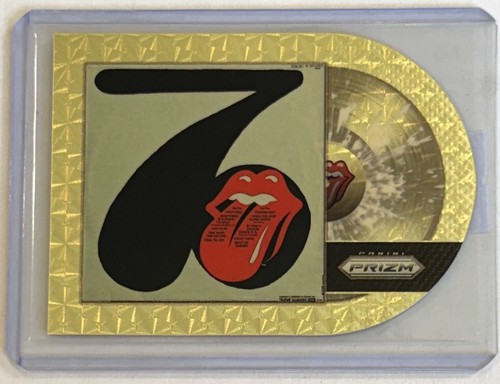 2025 Panini Prizm Rolling Stones Sucking In The Seventies Gold Vinyl /5 #49