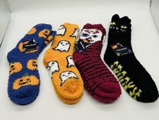 Halloween Themed Cozy Socks. New 4 Pairs