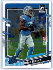2023 Donruss Optic #233 Brian Branch RC - Detroit Lions
