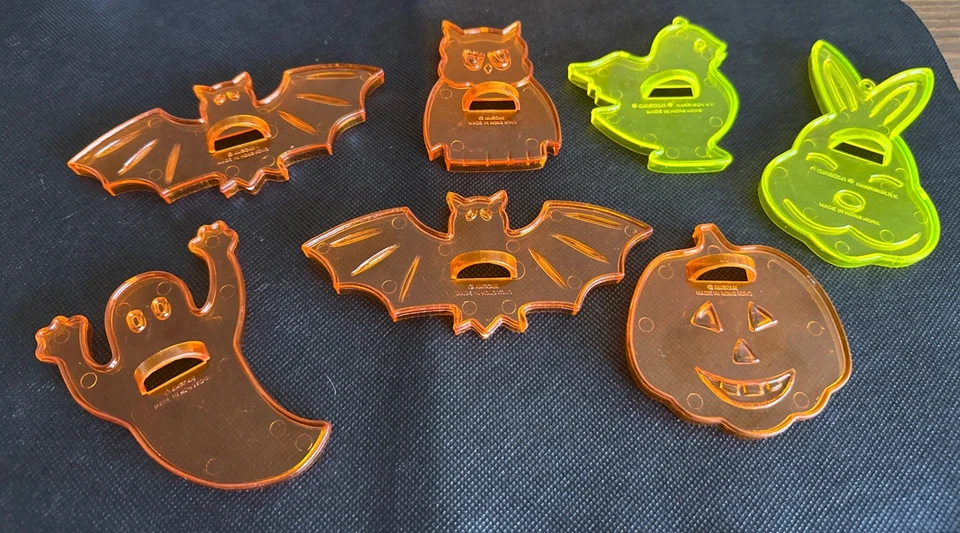 Juego De 7 Cortadores De Galletas De Colección Halloween Pascua Plástico ¡Bonito! Murciélagos de Hong Kong Foto 4 de 4