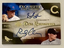 2007 Exquisite Rookie Dual Signatures /25 GOLD Sean Gallagher Rocky Cherry AUTO