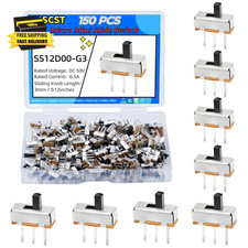 150PCS Micro Mini Slide Switch SPDT Toggle Switches 1P2T 2 Position 3 Pin Small