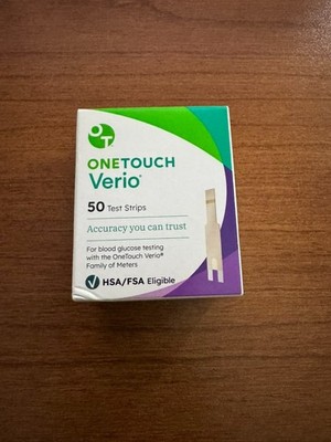 50 ONE TOUCH VERIO TEST STRIPS 1 BOX OF 50 EXP. 5/27
