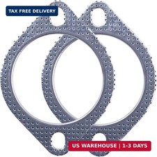 Exhaust Flange Gasket 3 Inch 2 Pcs 2-Bolt for Front Down mid catback Manifold
