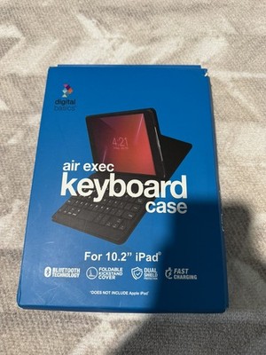 Digital Basics Air Exec Bluetooth Removable Keyboard Case for 10.2in ipad-NEW