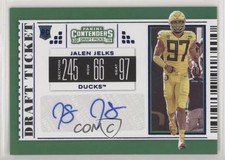 2019 Panini Contenders Draft Picks College Ticket Blue Foil Jalen Jelks Auto 7p8