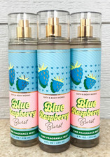 3 Bath  Body Works BLUE RASPBERRY BURST Fine Fragrance Mist 8oz SET/LOT of 3