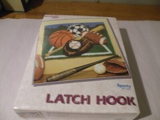 WONDER ART LATCH HOOK KIT '' SPORTS ''  4268 NEW SEALED
