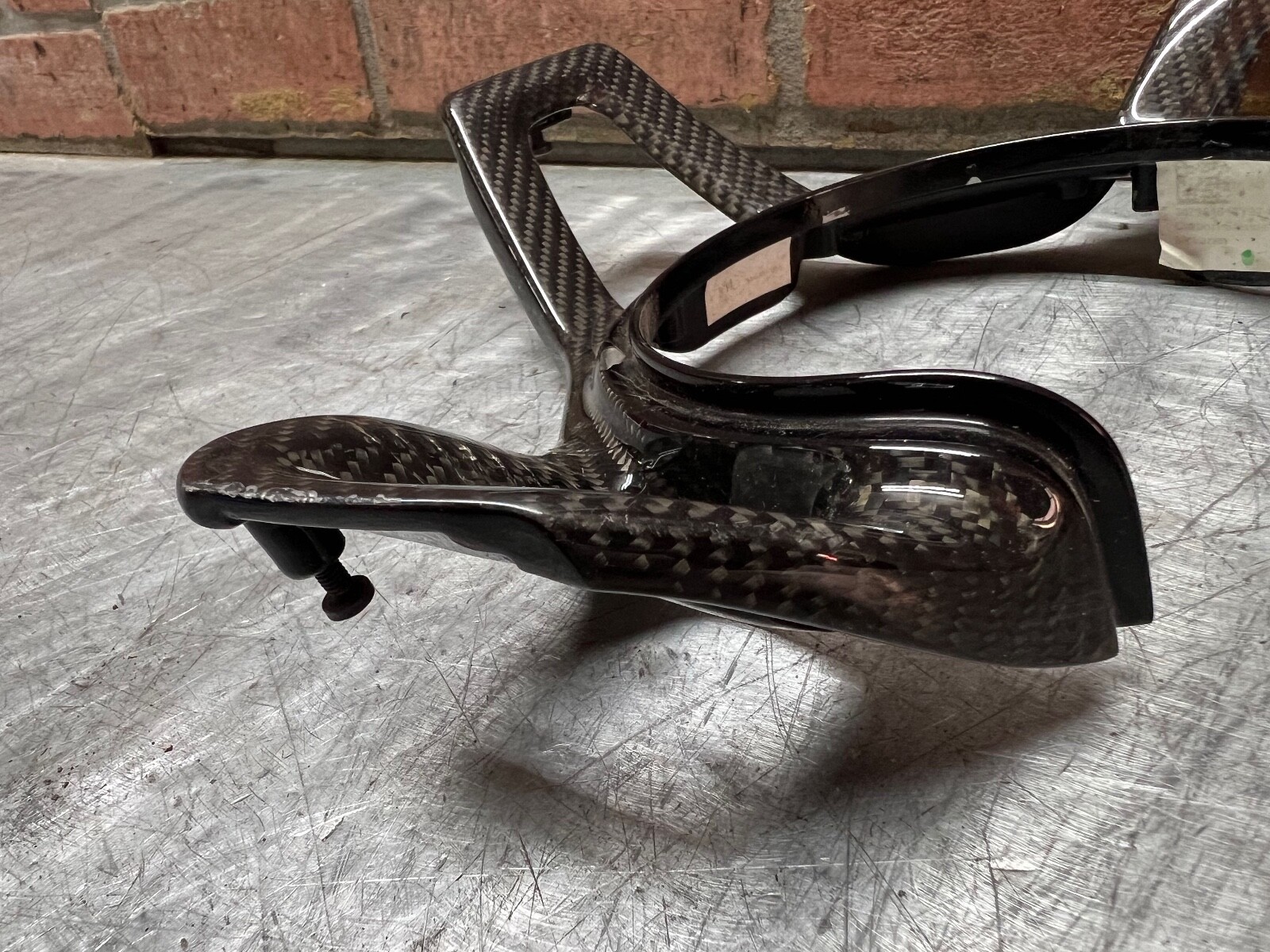 MCLAREN 650S MP4-12C CARBON FIBER STEERING WHEEL TRIM OEM 11N2228CP