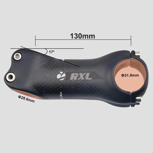 Carbon Mountain Road Bike Stems 6/17 Degrees 70-130mm 31.8mm Bicycle Stems - Picture 20 of 38