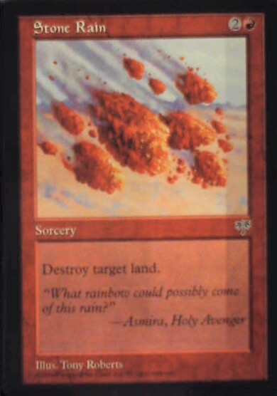 Stone Rain - Mirage: #194, Magic: The Gathering Nm R109
