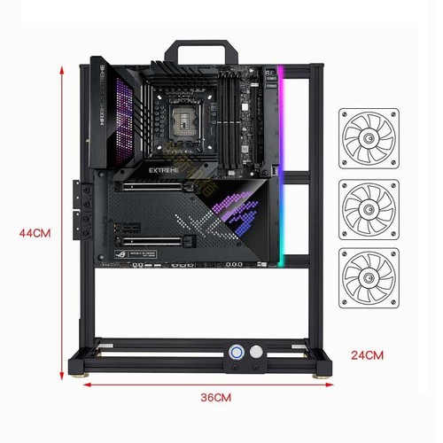 DIY Open Frame Wärmeableitung Aluminiumlegierung Computer Gehäuse ATX/MATX/ITX - Bild 9 von 32