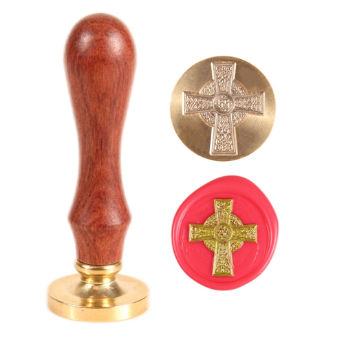 Celtic Cross Wax Seal Stamp Kit Jesus Cross Wax Stamp Religious Hanging Cross Ce - Picture 10 of 12