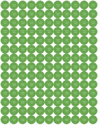 Celery Seed Essential Oil Bottle Cap Stickers