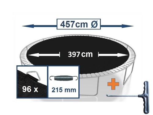 Trampolin Sicherheitsnetz Randabdeckung Federn Stangen Abdeckplane Kappen Leiter - Bild 40 von 251