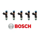 Genuine Bosch 550cc Injectors (Set of 5) for Ford Focus MK2 ST225 & RS High Flow