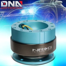NRG SRK-200MF ALUMINUM STEERING WHEEL QUICK RELEASE ADAPTER MINTY FRESH/TITANIUM
