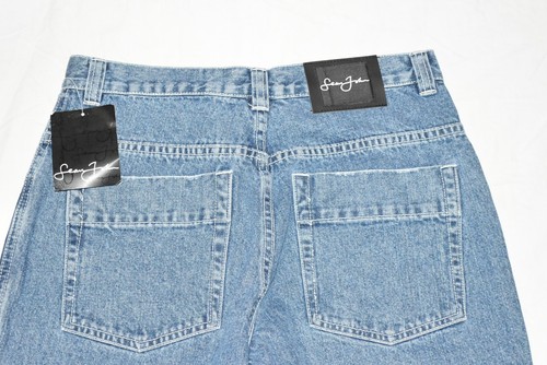 Young adults students size 20 SEAN JOHN blue denim jeans wide leg loose fit NWT - Picture 7 of 10