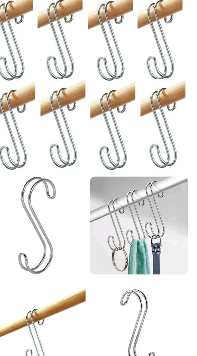 9 Pack) ea Interdesign 06500 Classico Chrome Closet Rod S Hooks