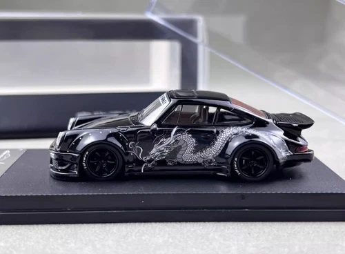 MC 1/64 Black Dragon RWB Porsche 930 Sports Model Diecast Metal Car Collection - Picture 5 of 7