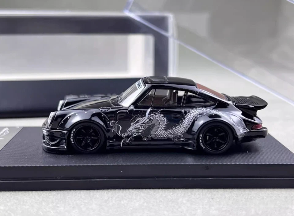 MC 1/64 Black Dragon RWB Porsche 930 Sports Model Diecast Metal