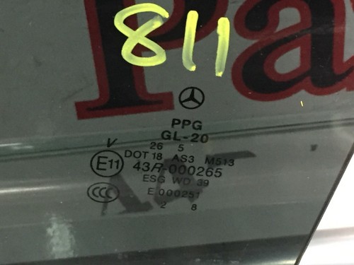 (AS) MERCEDES BENZ W251 R CLASS REAR-WINDOW DOOR GLASS LEFT SIDE - Picture 2 of 2