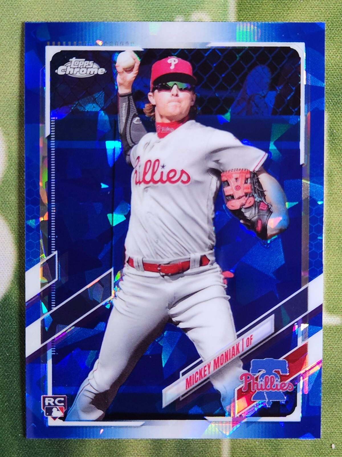 2021 Topps Chrome Sapphire Phillies Angels Mickey Moniak Rookie RC #457