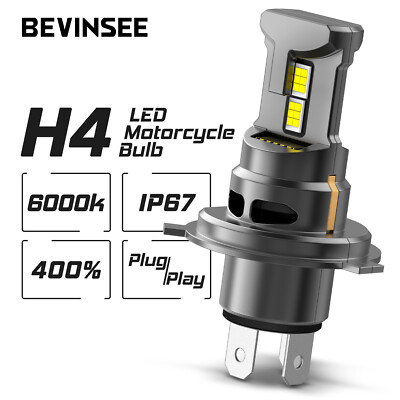 1x H4 HS1 LED Headlight Bulb Bright for Harley Dyna Wide Glide FXDWG 1993-2017
