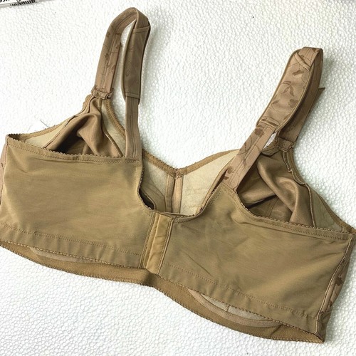 50F Elila Soft Wire Free Jacquard Large Cup Bra 1305 Mocha - Picture 4 of 6