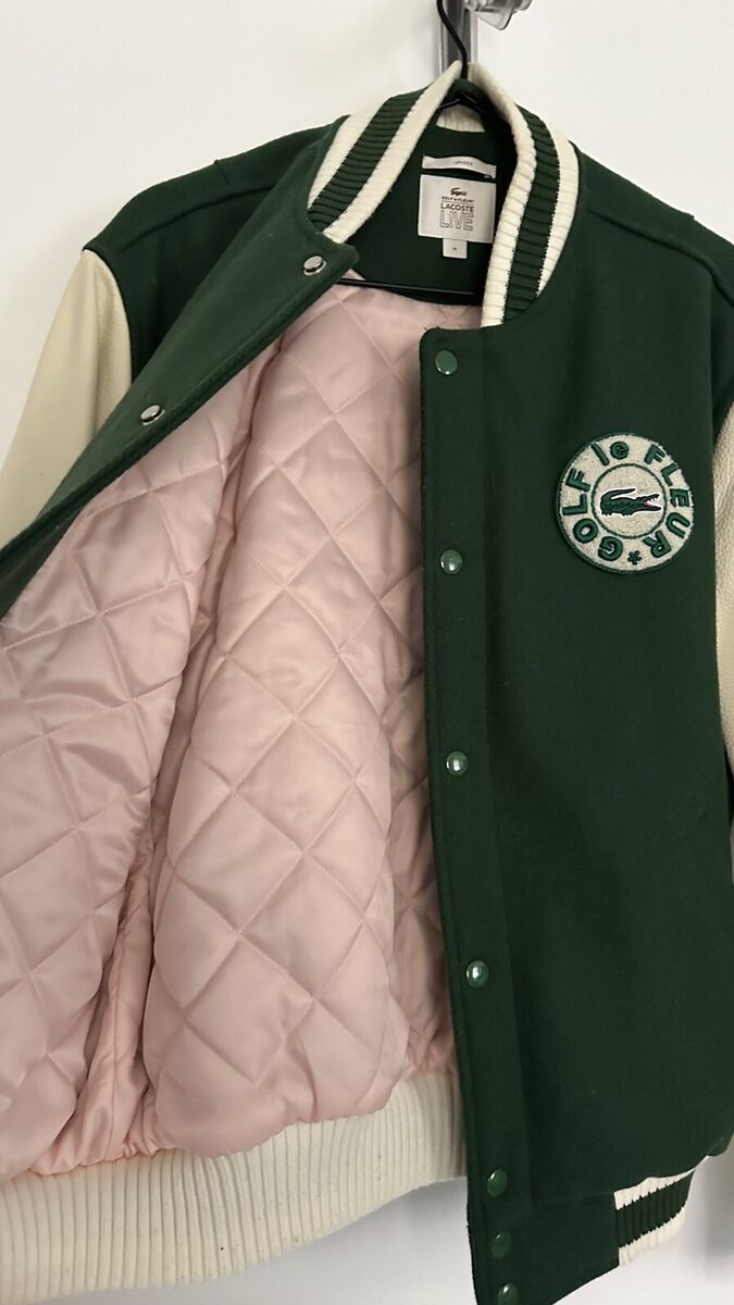 Golf Le Fleur X Lacoste Leather Varsity Jacket Golf Wang Golf Le Fleur X Lacoste Leather Varsity Jacket Golf Wang