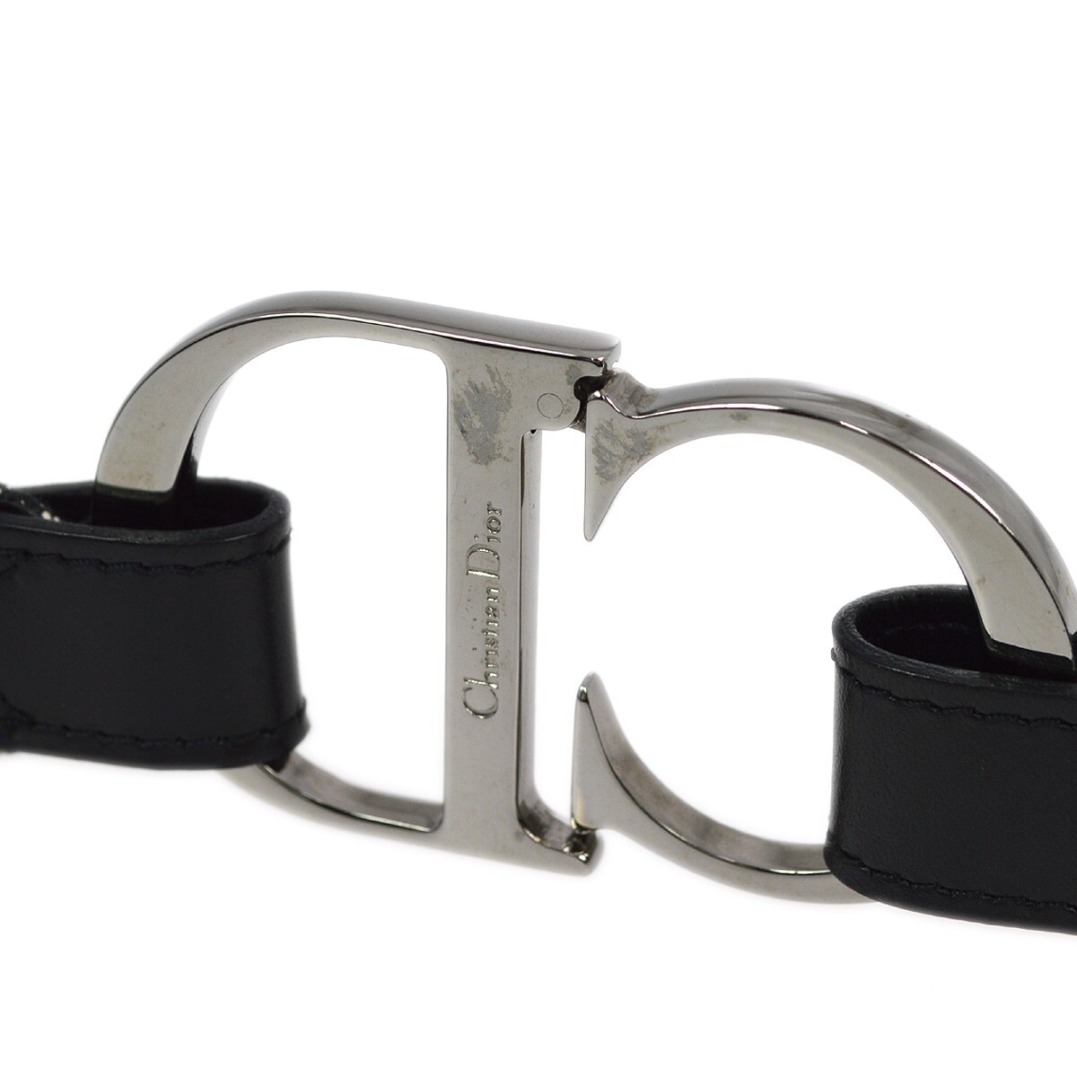 Christian Dior Trotter Belt Black RI0023 #75 161753 | eBay