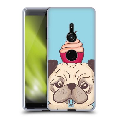 HEAD CASE DESIGNS PUG PRINTS SOFT GEL CASE FOR SONY PHONES 1