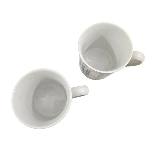 Mikasa Casual Classics Country Quilt HG284 14 Oz Porcelain Mug Cup – Set of 2 - Picture 3 of 15