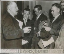 1957 Press Photo D.C. Warren Austin, US delegate to UN, Sec of State marshall