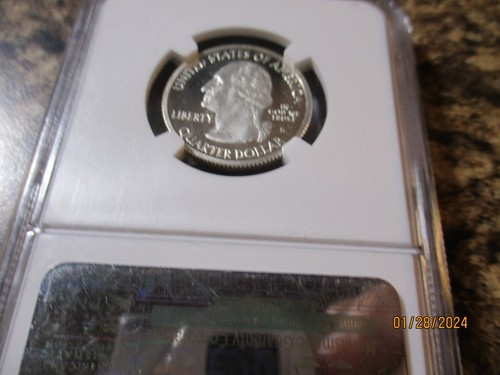 2009-S GUAM SILVER QUARTER NGC PF 69 ULTRA CAMEO 097 - Picture 2 of 2
