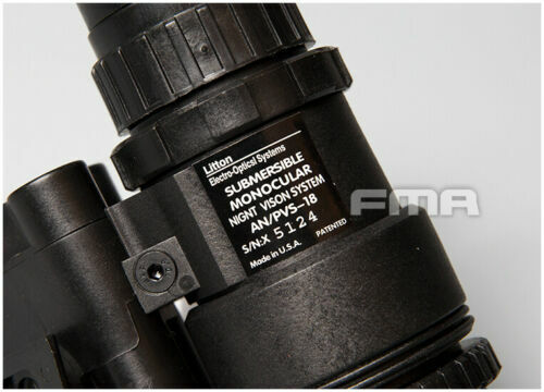 Gafas de visión nocturna FMA Tactical Dummy AN/PVS 18 modelo NVG sin función TB388 - Imagen 19 de 29
