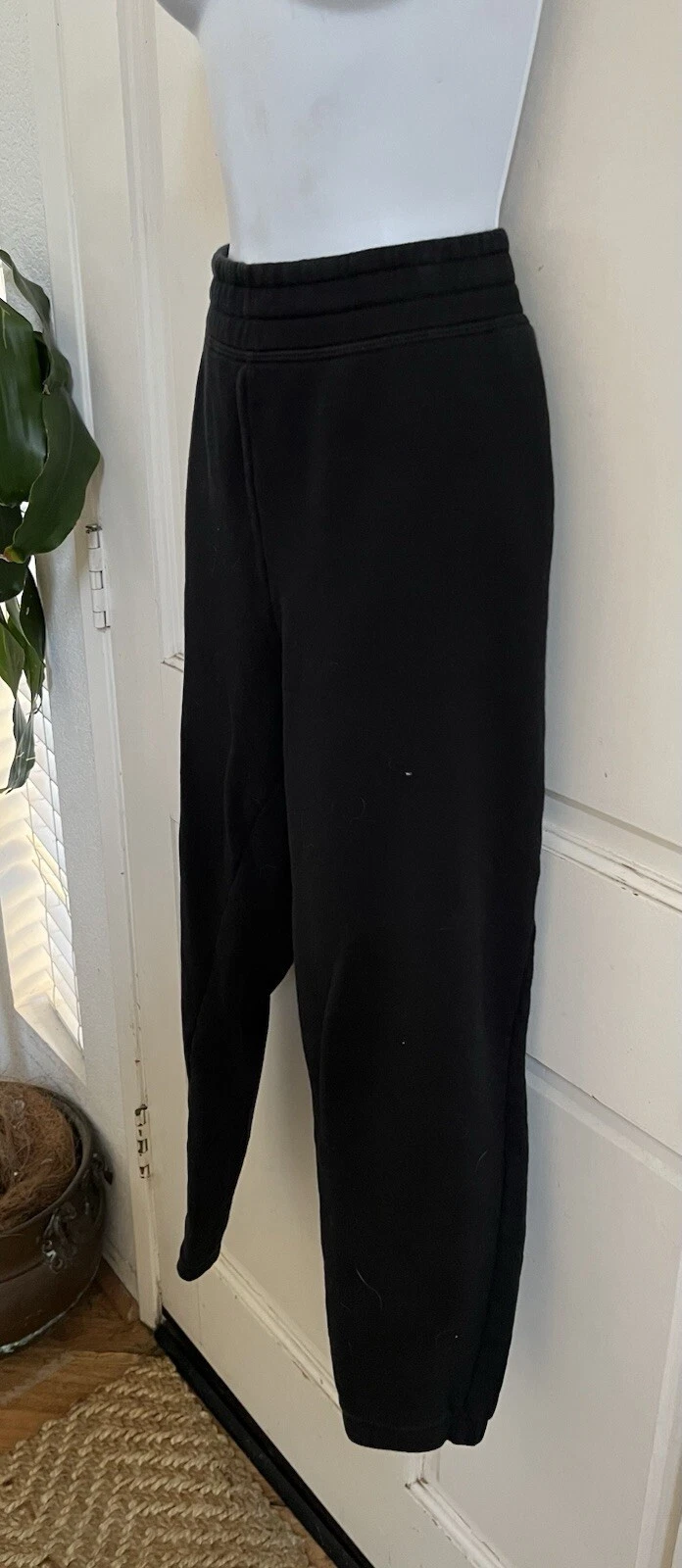 beyond-yoga pull on french terry cotton knit sweatpants