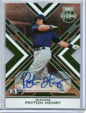 Payton Henry 2016 Panini Elite Extra Edition Status Autograph #25/25