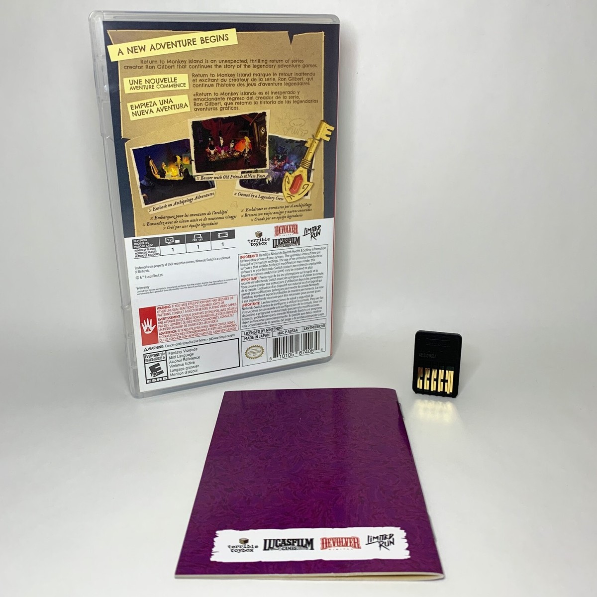 Return to Monkey Island (Nintendo Switch, 2022) CIB, very good