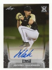 2020 Leaf Draft Baseball Jeffrey Hakanson Rookie Autograph Card