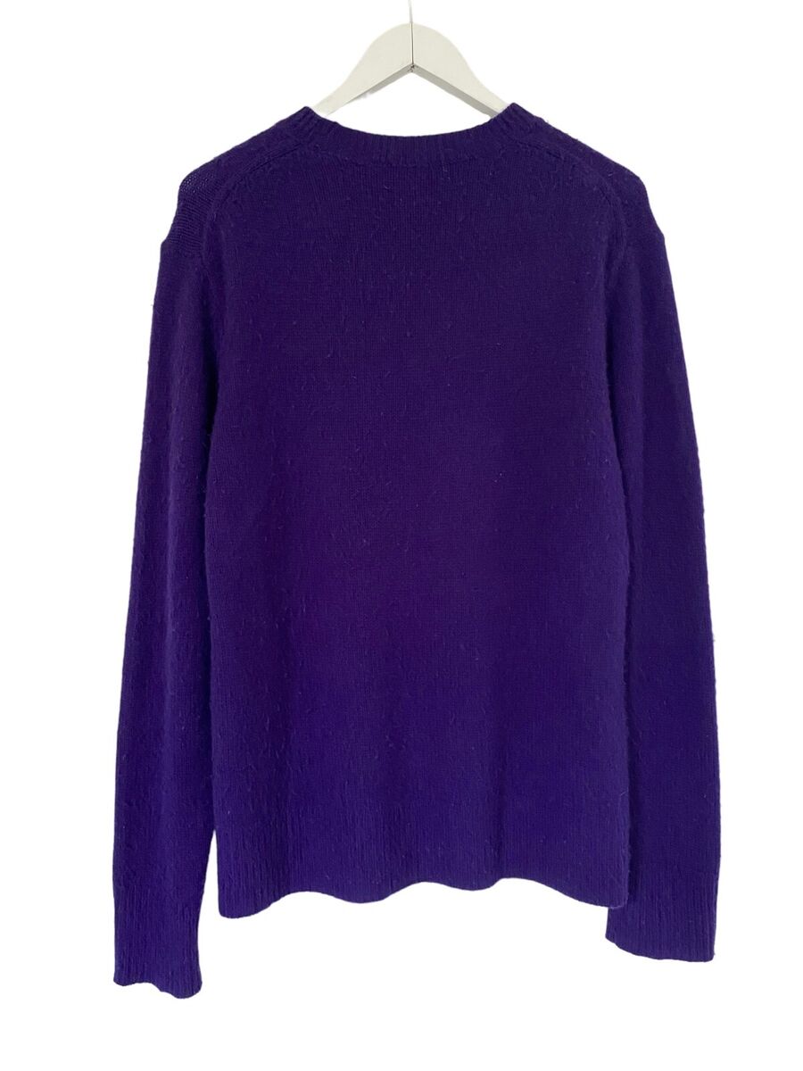 ACNE Studios Peele Pilled Cashmere Sweater Deep Purple ACNE Studios Peele Pilled Cashmere Sweater Deep Purple