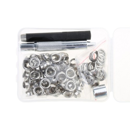 Metal Grommet Tool Kits for Fabric Curtains Canvas Belt DIY - Picture 12 of 14